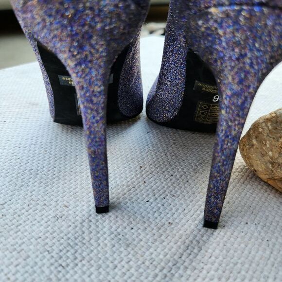 Jeffrey campbell glitter pointy stiletto heels - Picture 6 of 7